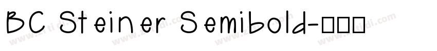 BC Steiner Semibold字体转换